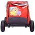 Санки-коляска Snow Galaxy City-2, дизайн - Мишка со звездой на красном, на больших колёсах Ева, сумка и варежки  - миниатюра №6